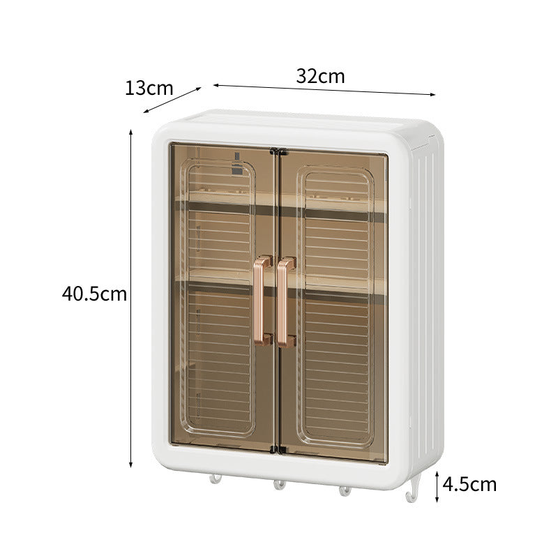 Étagère de Rangement Murale pour Salle de Bain et Cuisine – Cabinet de Rangement Cosmétiques