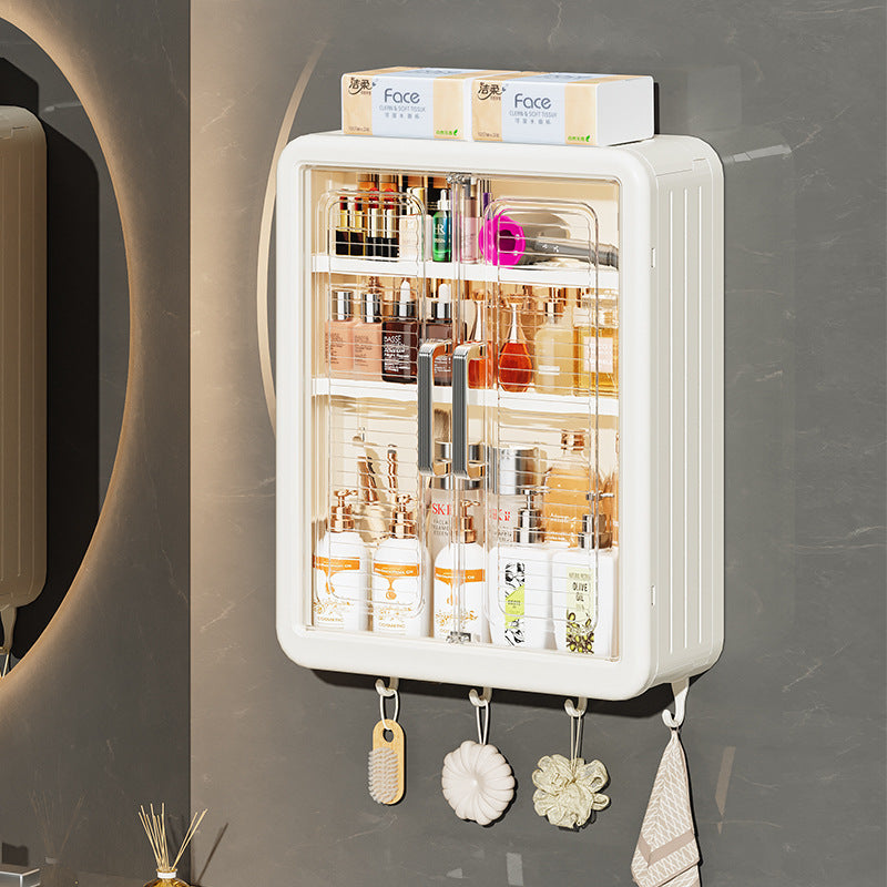 Étagère de Rangement Murale pour Salle de Bain et Cuisine – Cabinet de Rangement Cosmétiques